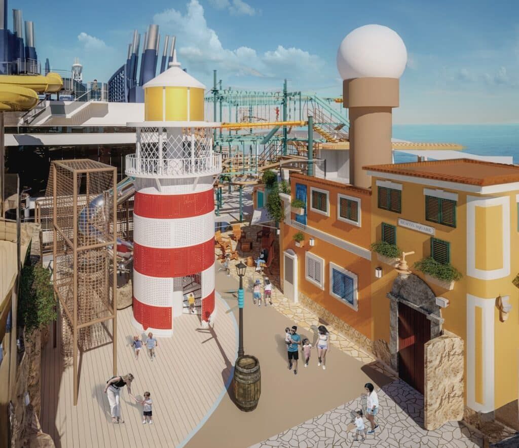 msc world america the harbour lighthouse playground