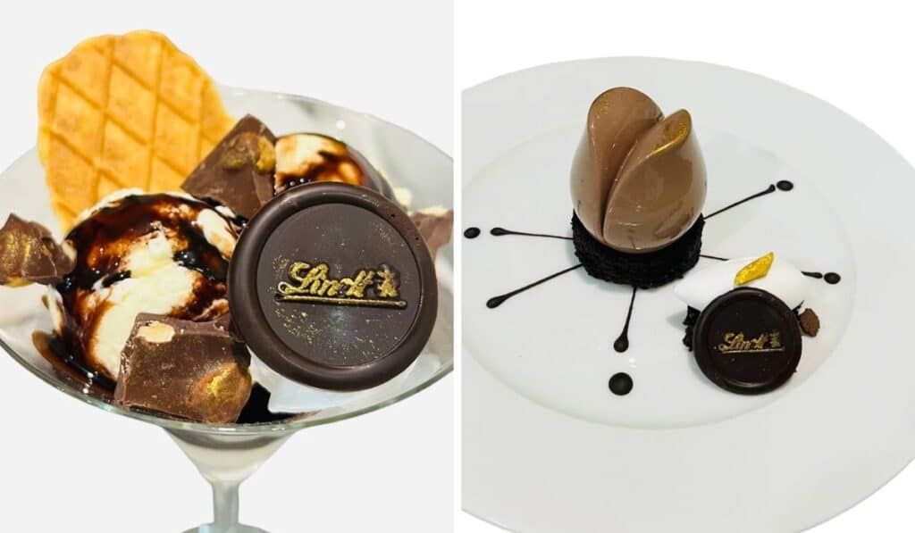 holland america lindt chocolate desserts